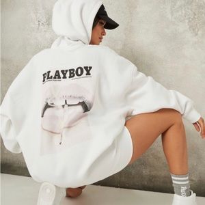 PLAYBOY X MISSGUIDED oversized hoodie